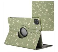 imoshion Coque tablette Design rotatif à 360° pour Apple iPad Pro 11 (2025) M5 / (2024) M4 - Green Flowers