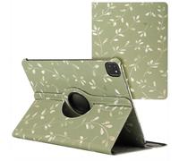 imoshion Coque tablette Design rotatif à 360° pour Apple iPad Pro 13 (2025) M5 / (2024) M4 - Green Flowers