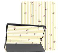 imoshion imoshion Coque tablette Design Trifold iPad 9 (2021) 10.2 pouces / iPad 8 (2020) 10.2 pouces / iPad 7 (2019) 10.2 pouces Garden Stripes Multicolore