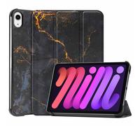 imoshion Coque tablette Design Trifold pour Apple iPad Mini 7 (2024) / iPad Mini 6 (2021) - Black Marble