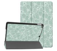 imoshion imoshion Coque tablette Design Trifold pour iPad 9 (2021) 10.2 pouces / iPad 8 (2020) 10.2 pouces / iPad 7 (2019) 10.2 pouces Botanica Vert