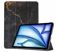 imoshion Coque tablette Design Trifold pour Apple iPad Air 13 pouces (2026) M4 / (2025) M3 / (2024) M2 - Black Marble