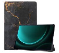 imoshion imoshion Coque tablette Design Trifold pour Samsung Galaxy Tab S10 Plus / Tab S9 FE Plus / Tab S9 Plus Black Marble Multicolore