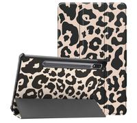 imoshion imoshion Coque tablette Design Trifold pour Samsung Galaxy Tab S9 11.0 pouces / S10 Lite / S10 FE / S9 FE 10.9 pouces Leopard Multicolore