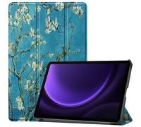imoshion imoshion Coque tablette Design Trifold pour Samsung Galaxy Tab S9 11.0 pouces / S10 Lite / S10 FE / S9 FE 10.9 pouces Green Plant Bleu