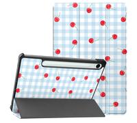 imoshion imoshion Coque tablette Design Trifold pour Samsung Galaxy Tab S9 11.0 pouces / S10 Lite / S10 FE / S9 FE 10.9 pouces Cherry Check Multicolore