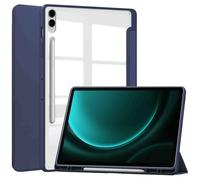 imoshion imoshion Coque tablette rigide Trifold pour Samsung Tab S10 Plus / Tab S9 FE Plus / Tab S9 Plus 12.4 pouces Bleu foncé Bleu foncé