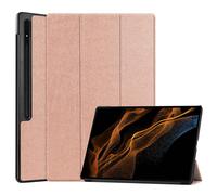 imoshion imoshion Coque tablette Trifold Galaxy Tab S8 Ultra Rose Doré Rose dorée