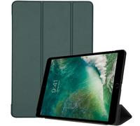 Coque portefeuille pour iPad Pro 10.5 (2017), pour iPad Air 10.5 (2019) iMOSHION® Étui de téléphone portefeuille Trifold Vert foncé