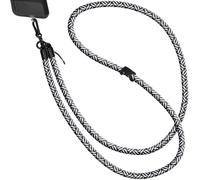 imoshion ?Cordon de téléphone universel taille unique - 10 mm d'épaisseur - Noir / Blanc