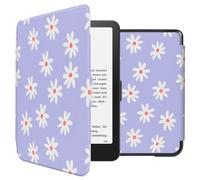 imoshion Design Slim Hard Case Sleepcover pour Amazon Kindle Paperwhite (2024) / Paperwhite Signature Edition (2024) / Colorsoft (2024) / Colorsoft Signature Edition (2024) - Flowers Distance