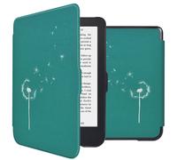 imoshion Design Slim Hard Case Sleepcover pour Kobo Clara 2E / Tolino Shine 4 - Green Dandelion