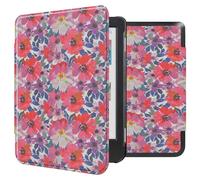 imoshion imoshion Design Slim Hard Case Sleepcover Kobo Clara Colour / BW Flower Watercolor Multicolore