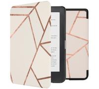 imoshion imoshion Design Slim Hard Case Sleepcover Kobo Clara HD White Graphic Blanc