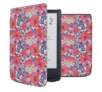 imoshion Design Slim Hard Case Sleepcover pour Pocketbook Touch Lux 5 / HD 3 / Basic Lux 4 / Vivlio Lux 5 - Flower Watercolor