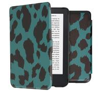 imoshion imoshion Design Slim Hard Case Sleepcover pour Kobo Clara 2E / Tolino Shine 4 Green Leopard Vert