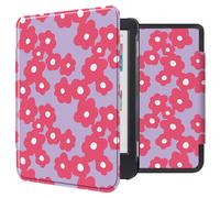 imoshion Design Slim Hard Case Sleepcover pour Kobo Clara Colour / BW - Dusty Rose Blossom