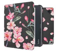 imoshion Design Slim Hard Case Sleep cover with stand for the Kobo Libra Colour - Blossom