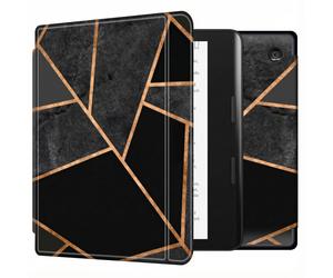 imoshion imoshion Design Slim Hard Sleepcover avec support Kobo Sage / Tolino Epos 3 Black Graphic Multicolore