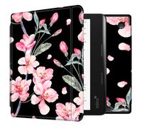 imoshion imoshion Design Slim Hard Sleepcover avec support Kobo Sage / Tolino Epos 3 Blossom Watercolor Black Multicolore