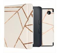 imoshion imoshion Design Slim Hard Sleepcover avec support pour Kobo Libra 2 / Tolino Vision 6 White Graphic Multicolore