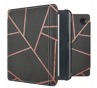 imoshion imoshion Design Slim Hard Sleepcover avec support pour Kobo Libra Colour Black Graphic Multicolore