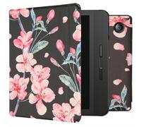 imoshion Design Slim Hard Sleepcover avec support pour Tolino Vision 5 - Blossom Watercolor Black