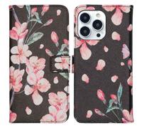 imoshion Design Softcase Bookcase pour iPhone 13 Pro - Blossom Watercolor Black