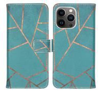 imoshion Design Softcase Bookcase pour Apple iPhone 13 Pro - Blue Graphic