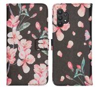 Coque pour Samsung Galaxy A32 (5G) Similicuir Aquarelle de fleurs