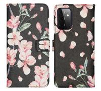 imoshion imoshion Design Softcase Bookcase Samsung Galaxy A72 Blossom Watercolor Black Multicolore