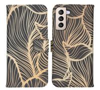 imoshion imoshion Design Softcase Bookcase Samsung Galaxy S21 Plus Golden Leaves Multicolore