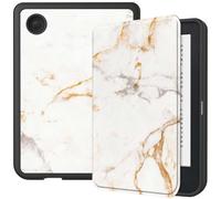 imoshion imoshion Étui á rabat Kobo Clara 2E / Tolino Shine 4 White Marble Blanc