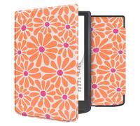 imoshion imoshion Étui á rabat pour Pocketbook InkPad Color 3 / InkPad 4 Orange Flowers Connect Multicolore