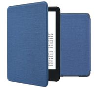 imoshion Étui de liseuse portefeuille Canvas pour Amazon Kindle (2024) / Amazon Kindle (2022) 11th gen - Bleu foncé