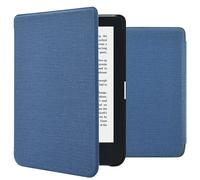 imoshion Étui de liseuse portefeuille Canvas pour Kobo Clara 2E / Tolino Shine 4 - Bleu foncé