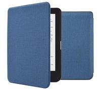 Coque Kobo Clara HD imoshion Canvas Sleepcover Bookcase zonder stand imoshion Bleu foncé Bleu foncé