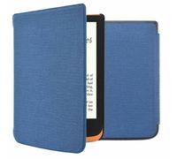 imoshion imoshion Étui de liseuse portefeuille Canvas Pocketbook Touch Lux 5 / HD 3 / Basic Lux 4 / Vivlio Lux 5 Bleu foncé Bleu foncé
