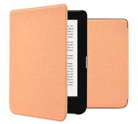 imoshion imoshion Étui de liseuse portefeuille Canvas pour Kobo Clara 2E / Tolino Shine 4 Peach Orange