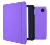imoshion imoshion Étui de liseuse portefeuille Canvas Sleepcover avec support Kobo Libra 2 / Tolino Vision 6 Violet Violet