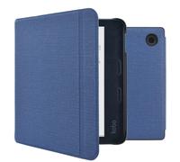 imoshion imoshion Étui de liseuse portefeuille Canvas Sleepcover avec support Kobo Libra Colour Bleu foncé Bleu foncé