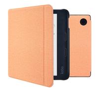 imoshion Étui de liseuse portefeuille Canvas Sleepcover avec support pour Kobo Libra Colour - Peach