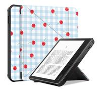 imoshion imoshion Étui de liseuse portefeuille design Pliable Kobo Libra Colour Cherry Check Multicolore