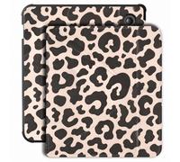 Etui de liseuse portefeuille design Pliable pour Kobo Libra Colour - Leopard