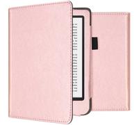 Étui de liseuse portefeuille en cuir végan Kobo Clara 2E / Tolino Shine 4 Rose Dorée imoshion