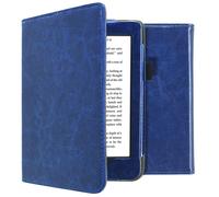 imoshion Étui de liseuse portefeuille en cuir végan pour Kobo Nia - Bleu foncé