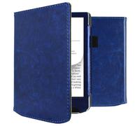 imoshion imoshion Étui de liseuse portefeuille en cuir végan Pocketbook Verse / Verse Lite / Verse Pro / Vivlio Light / Light HD Bleu foncé Bleu foncé