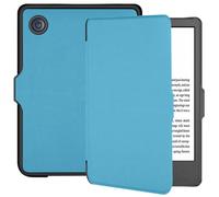 imoshion Étui de liseuse portefeuille Slim Hard pour Kobo Clara 2E / Tolino Shine 4 - Bleu clair