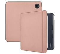 imoshion Étui de liseuse portefeuille Slim Hard pour Kobo Libra Colour - Rose Doré