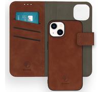 imoshion Etui de télephone luxe 2-en-1 amovible pour Apple iPhone 14 - Marron